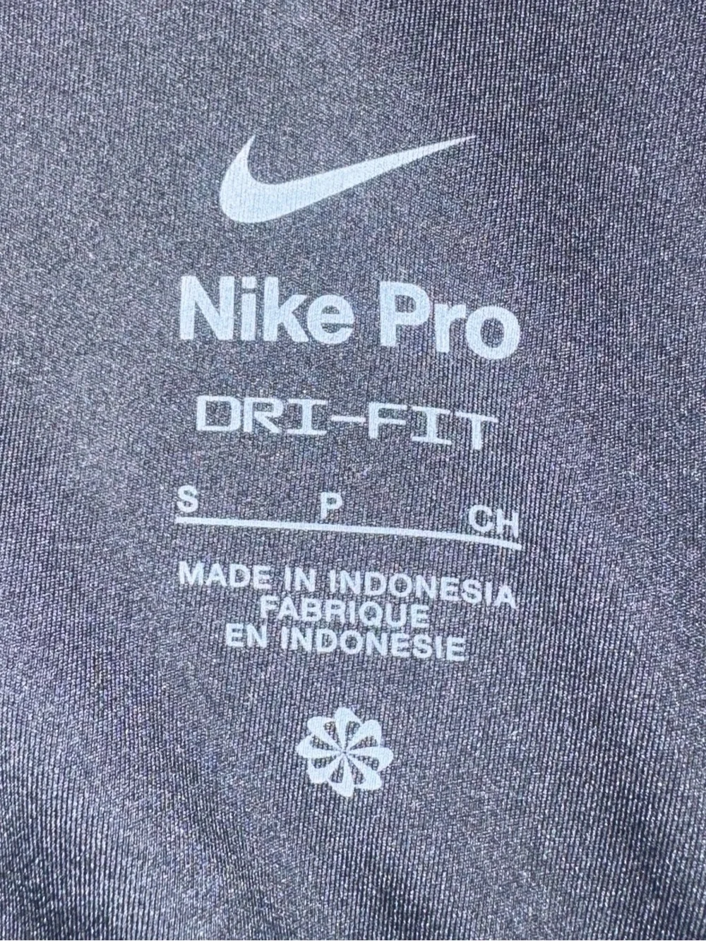 Nike Black Women's Pro Leggings with White Swoosh